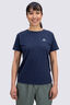 Macpac Women's Te Papakura O Taranaki NP Fairtrade Organic Cotton T-Shirt, Navy Marle, hi-res