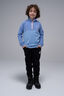 Macpac Kids' Ruru Fleece Pullover, Persian Jewel/Placid Blue, hi-res