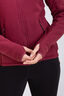 Macpac Women's Mountain Hooded Fleece Jacket, BURGUNDY, hi-res