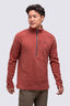 Macpac Men's Tui Fleece Pullover, Brandy, hi-res