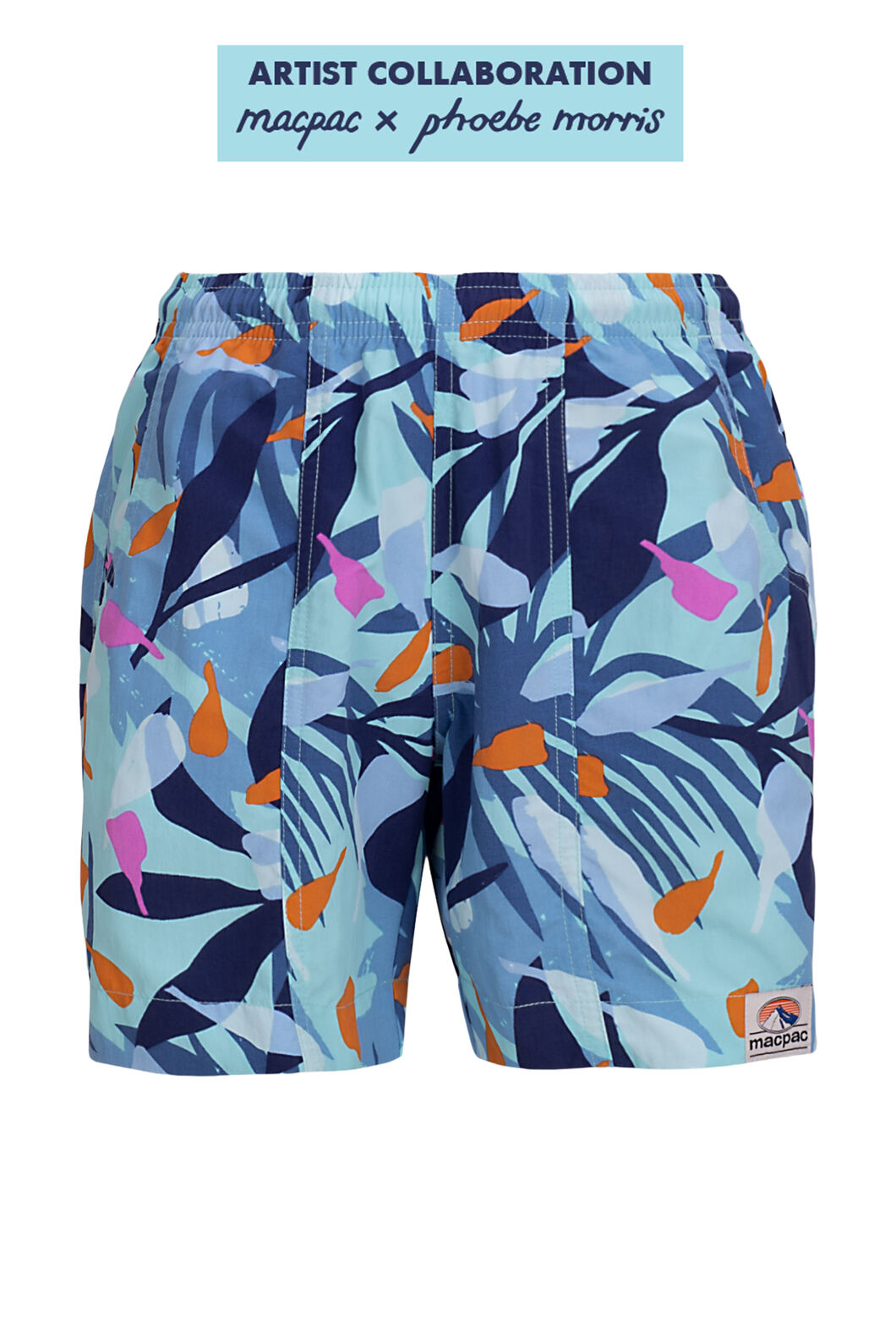 Macpac Kids' Winger Shorts, Botanical Print, hi-res