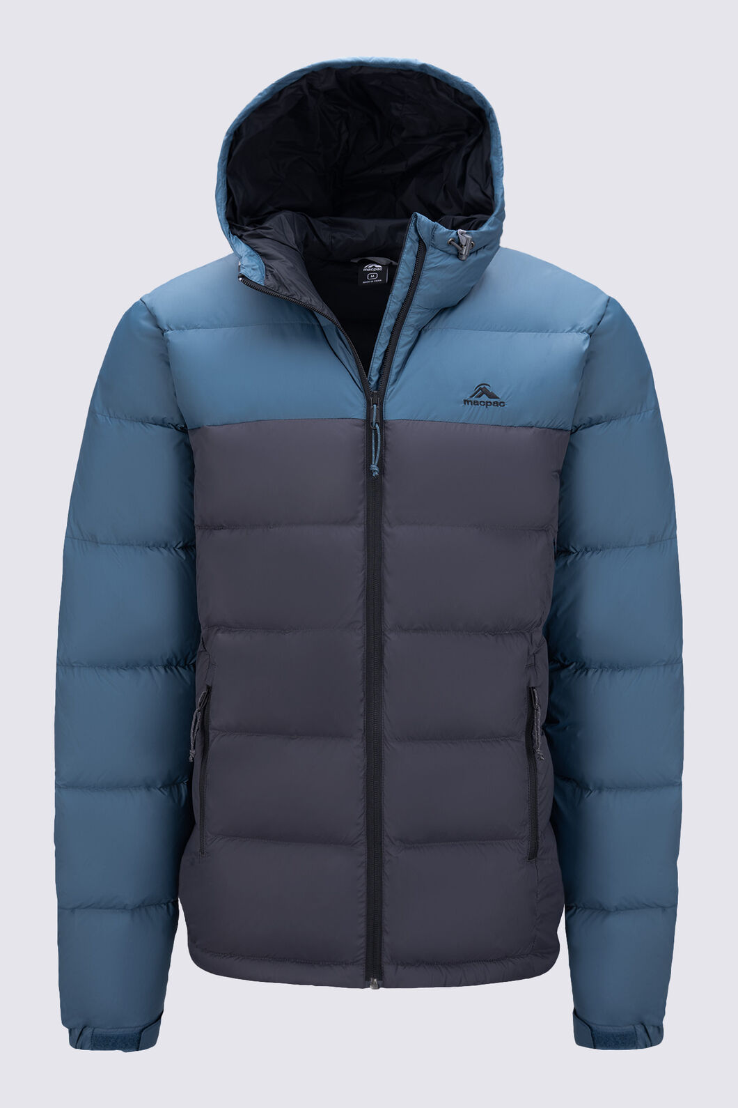 Macpac Men's Halo Hooded Down Jacket ♺, Camp Teal/Asphalt, hi-res