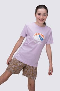 Macpac Kids' Wilderness Equipment Fairtrade Organic Short Sleeve T-Shirt, Fair Orchid, hi-res