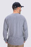 Macpac Men's logo Long Sleeve T-Shirt, Grey Marle, hi-res