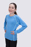 Macpac Kids' Geothermal Long Sleeve Top, Azure Blue, hi-res