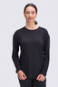 Macpac Women's Long Sleeve Modal T-Shirt, Black, hi-res