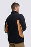 Macpac Men's Heritage Fleece Pullover, Black/Bone Brown, hi-res