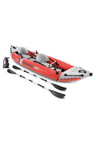 Intex Excursion&trade; Pro K2 Inflatable Kayak, Red/Grey, hi-res
