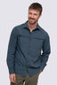 Macpac Men's Westport Long Sleeve Shirt, Midnight Navy, hi-res