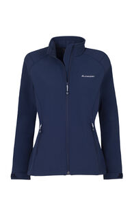Macpac Women's Sabre Softshell Jacket, Black Iris, hi-res