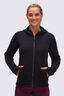 Macpac Women's Mountain Hooded Fleece Jacket, True Black, hi-res