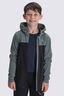 Macpac Kids' Tui Fleece Jacket, Balsam/Black, hi-res