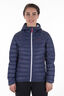 Macpac Women's Uber Light Hooded Down Jacket, Black Iris/Blue Fog, hi-res