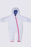 Macpac Baby Pulsar Insulated Onesie, Blue Ice/Xenon Blue Print, hi-res
