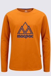 Macpac Kids' Vintage Fairtrade Organic Cotton Long Sleeve T-Shirt, Marmalade, hi-res