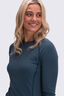 Macpac Women's Geothermal Long Sleeve Top, Strait Blue, hi-res
