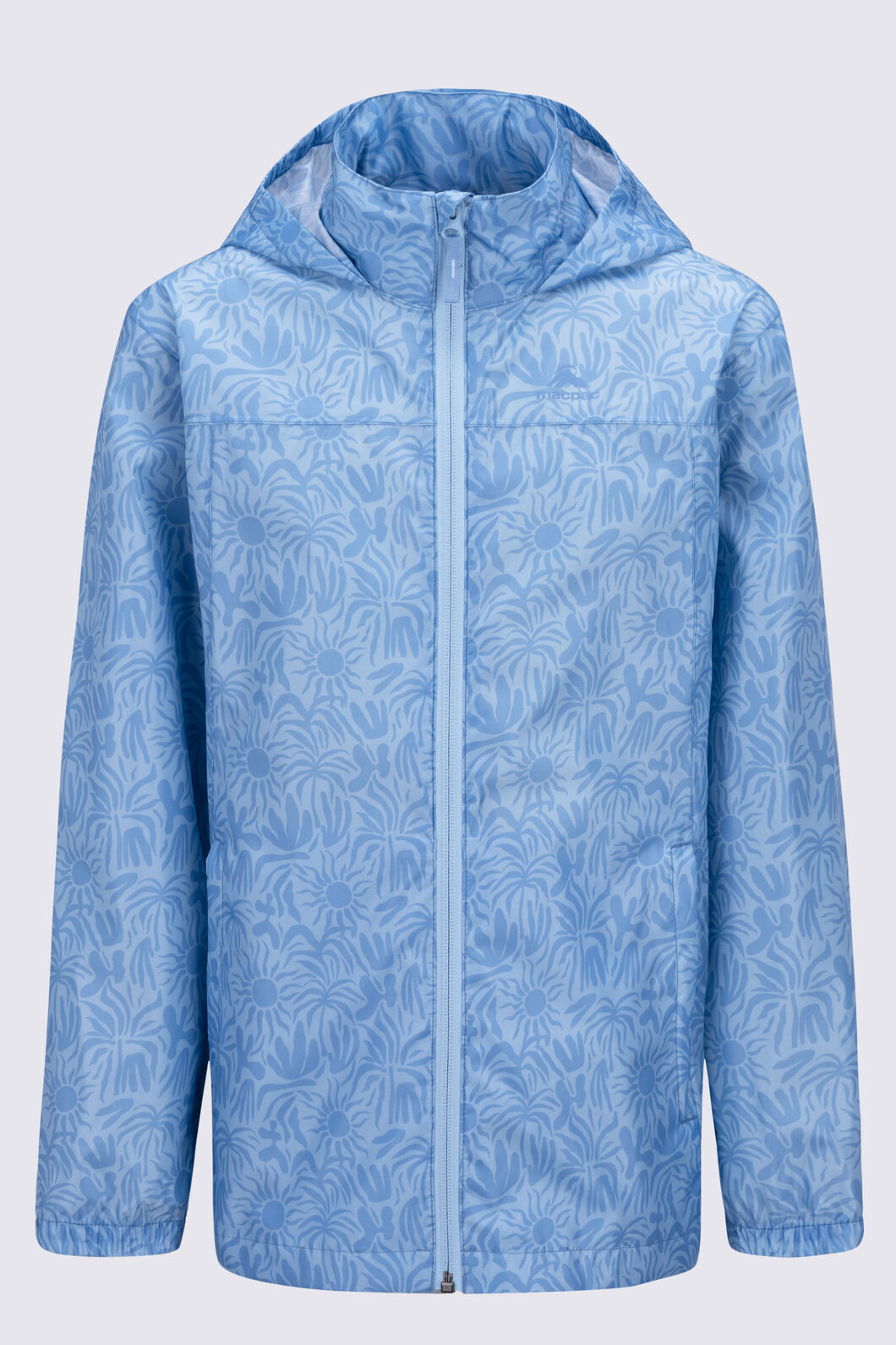 Macpac Kids' Pack-It-Jacket, Cerulean Print, hi-res