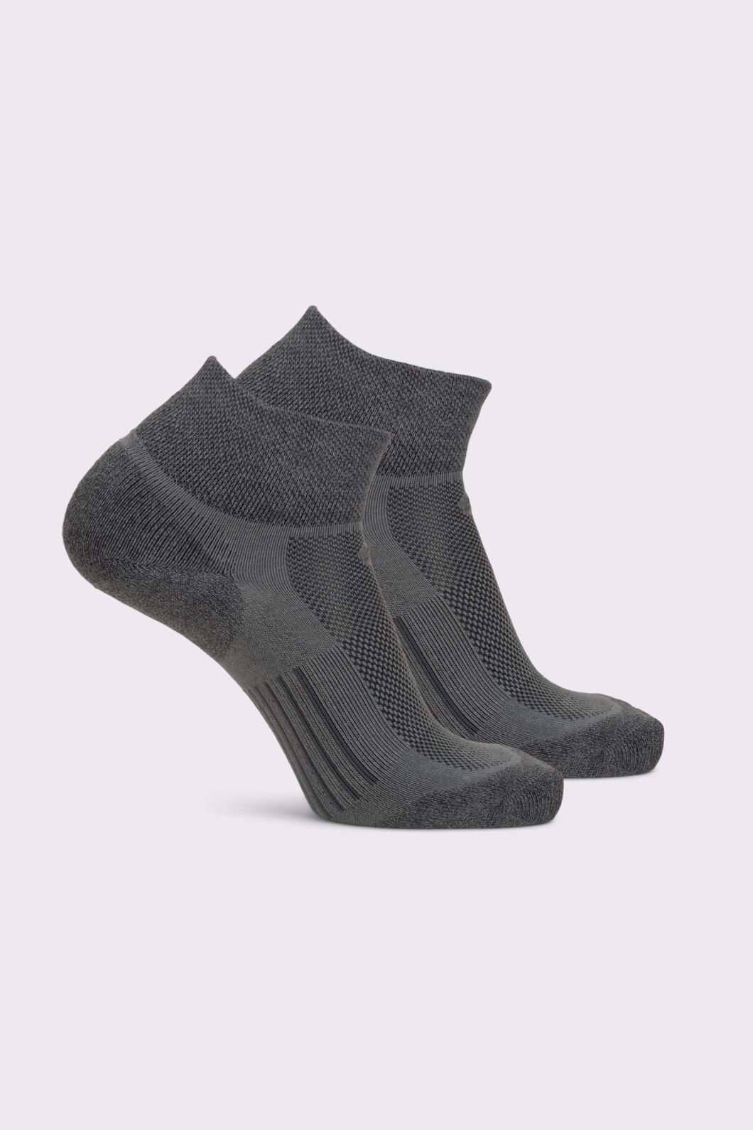 Macpac Trail Quarter Sock &mdash; 2 Pack, Monument/Iron Gate, hi-res