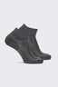 Macpac Trail Quarter Sock &mdash; 2 Pack, Monument/Iron Gate, hi-res