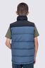 Macpac Kids' Halo Down Vest, Black/Bering Sea, hi-res