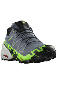 Salomon Men's Speedcross 6 GTX Running Shoes, Flint Stone/Green Gecko/Black, hi-res
