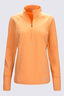 Macpac Women's Caples Running Top, Dusty Orange, hi-res