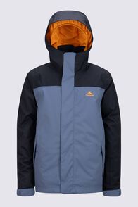Macpac Kids' Spree Snow Jacket, Black/Bering Sea, hi-res