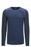 Macpac Men's 150 Merino Long Sleeve Top, Orion Blue/Dried Tussock, hi-res