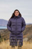 Macpac Women's Aurora Long Hooded Down Coat, Periscope, hi-res