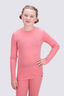 Macpac Kids' 220 Merino Long Sleeve Top, strawberry Ice, hi-res