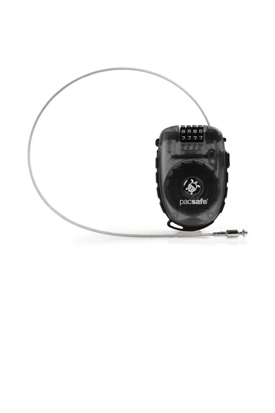 Pacsafe Retractasafe 250 Retractable Cable Lock 4-Dial, Smoke, hi-res