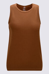 Macpac Women's Merino Blend Tank, Toffee, hi-res