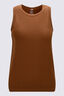 Macpac Women's Merino Blend Tank, Toffee, hi-res