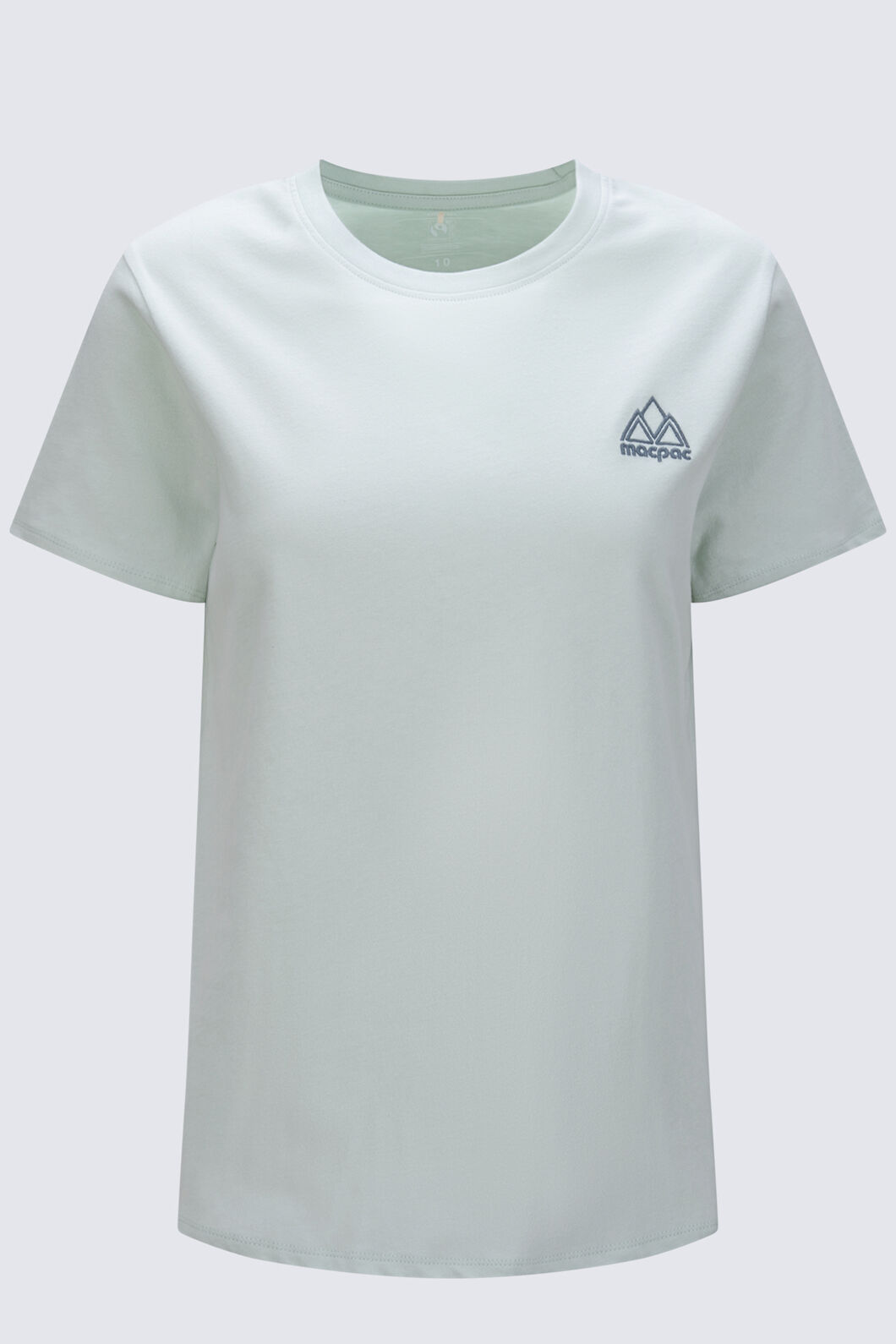 Macpac Women's Vintage Embroidered Fairtrade Organic Cotton T-Shirt, Surf Spray, hi-res