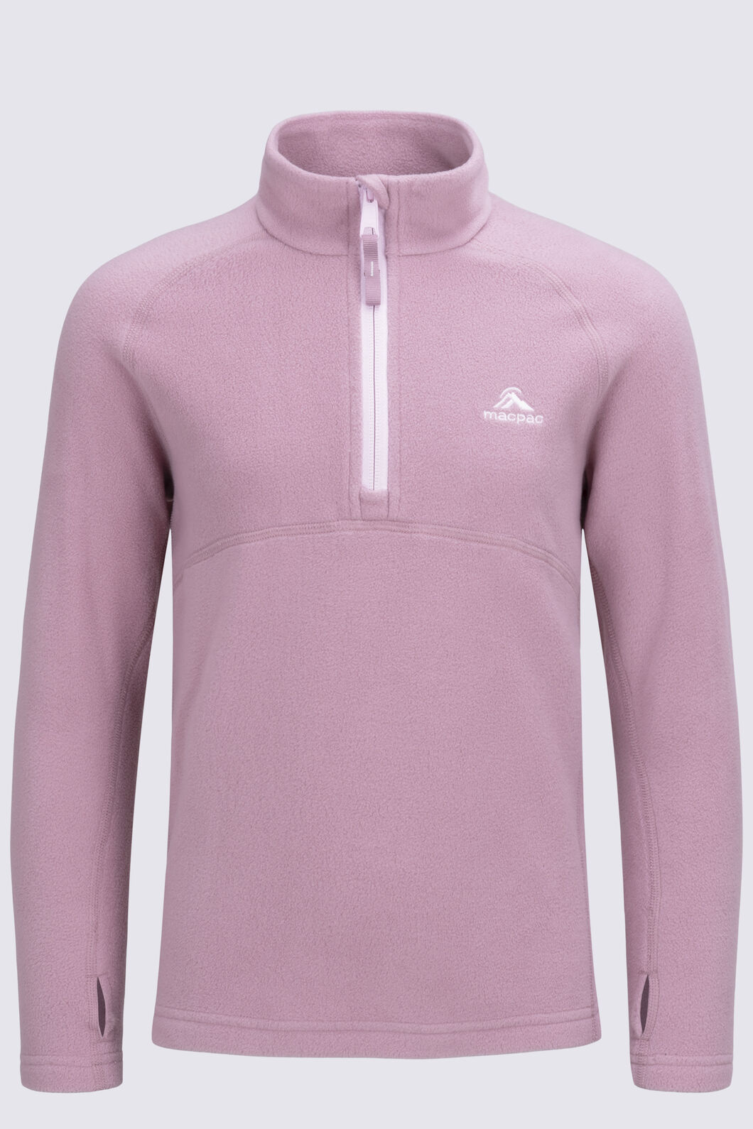 Macpac Kids' Ruru Fleece Pullover, Lilas, hi-res