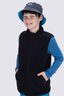 Macpac Kids' High-Pile Fleece Vest, Black, hi-res