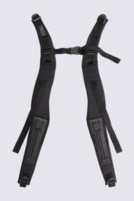Macpac Quantum Shoulder Straps, Black, hi-res