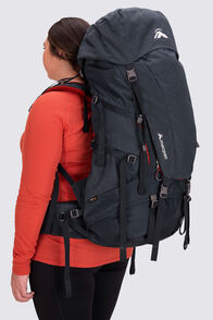 Macpac Torlesse AzTec® Front Zip 65L Hiking Backpack, Carbon, hi-res