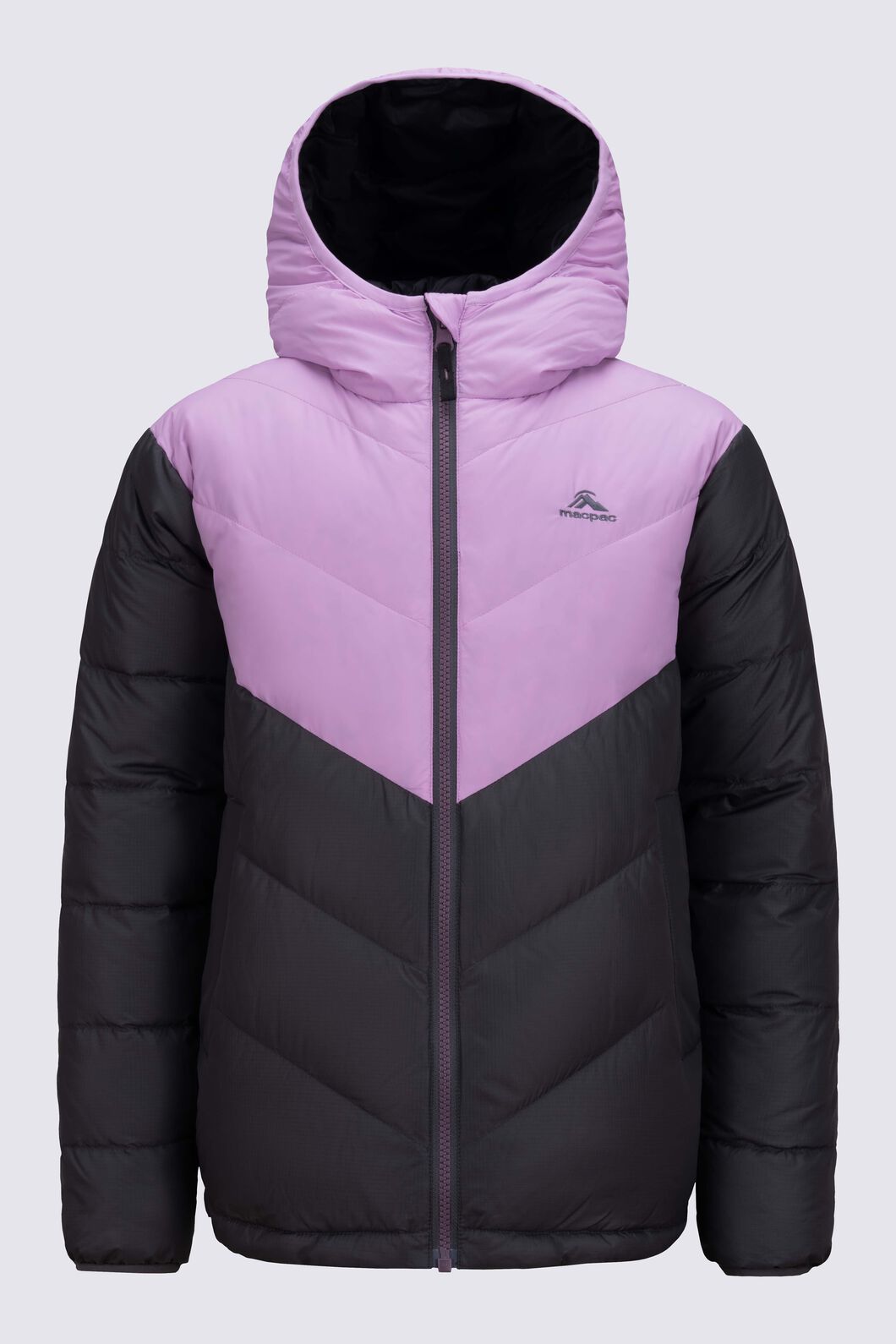 Macpac Kids&rsquo; Starfall Jacket, Asphalt/Arctic Dusk, hi-res