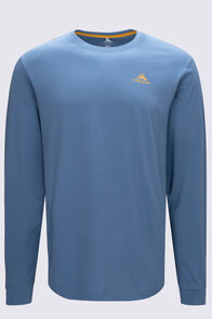 Macpac Men's Kahurangi NP Fairtrade Organic Cotton Long Sleeve T-Shirt, Captains Blue, hi-res