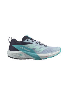 Salomon Women's Sense Ride 5 Trail Running Shoes, Cashmere Blue/Carbon/Peacock B