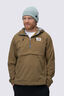Macpac Men&rsquo;s Heritage Fleece-Lined Windbreaker, Kangaroo/Heritage Print, hi-res