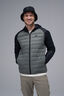 Macpac Men's Uber Light Hooded Down Jacket ♺, Black/Agave, hi-res
