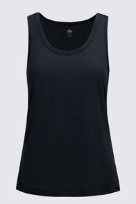 Macpac Women's Merino 180 Tank Top, Black, hi-res