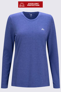 Macpac Women's brrr&deg; Long Sleeve T-Shirt, Skipper Blue, hi-res