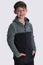Macpac Kids' Tui Fleece Jacket, Balsam/Black, hi-res