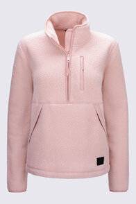 Macpac Women's Terra High Pile Pullover, Misty Rose, hi-res