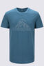 Macpac Men&rsquo;s Logo Merino 180 T-Shirt, Camp Teal, hi-res