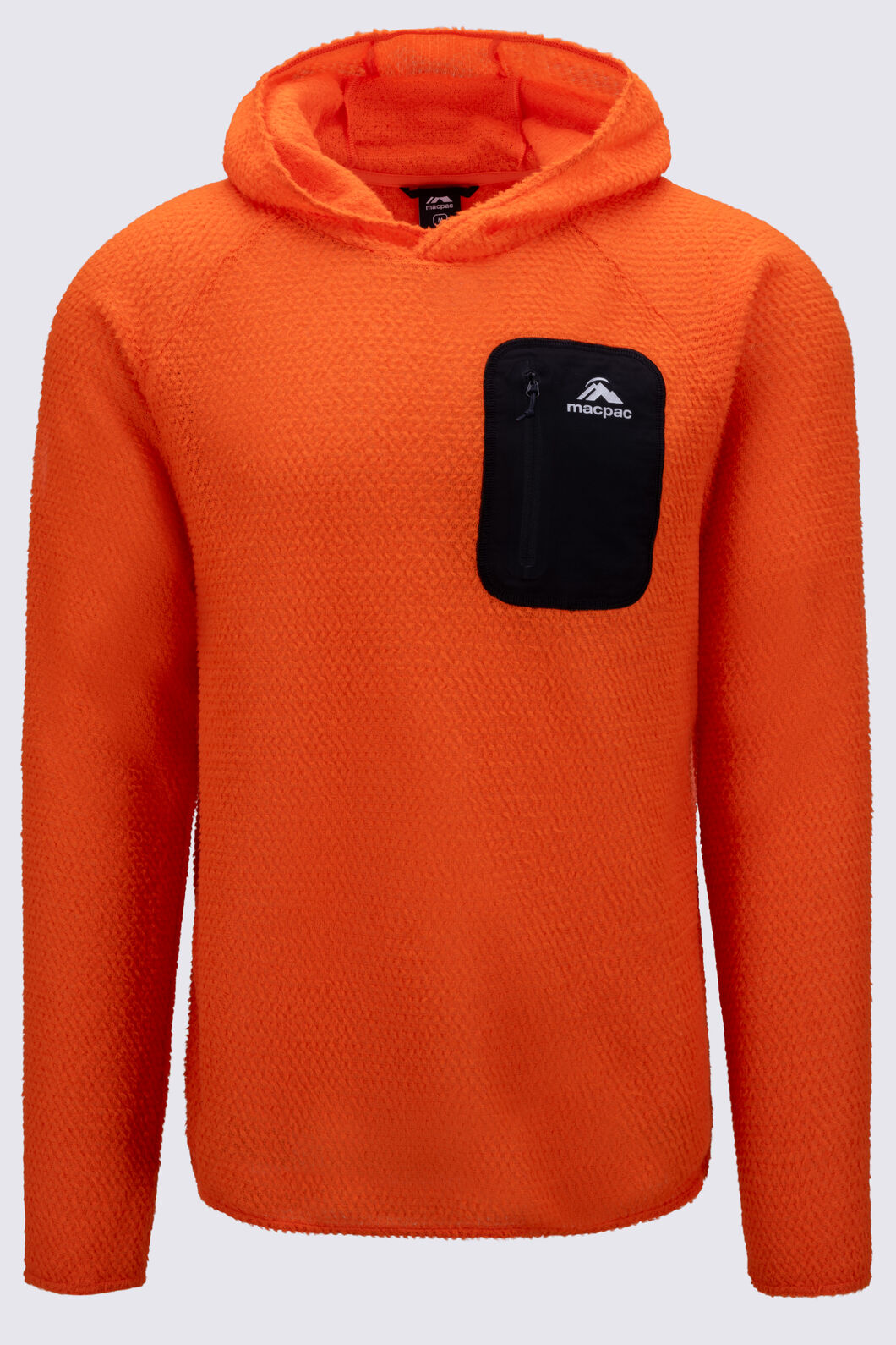 Macpac Men's Nitro Fleece Pullover, Red Orange, hi-res