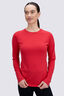 Macpac Women's Long Sleeve Exothermal Top, Poinsettia, hi-res